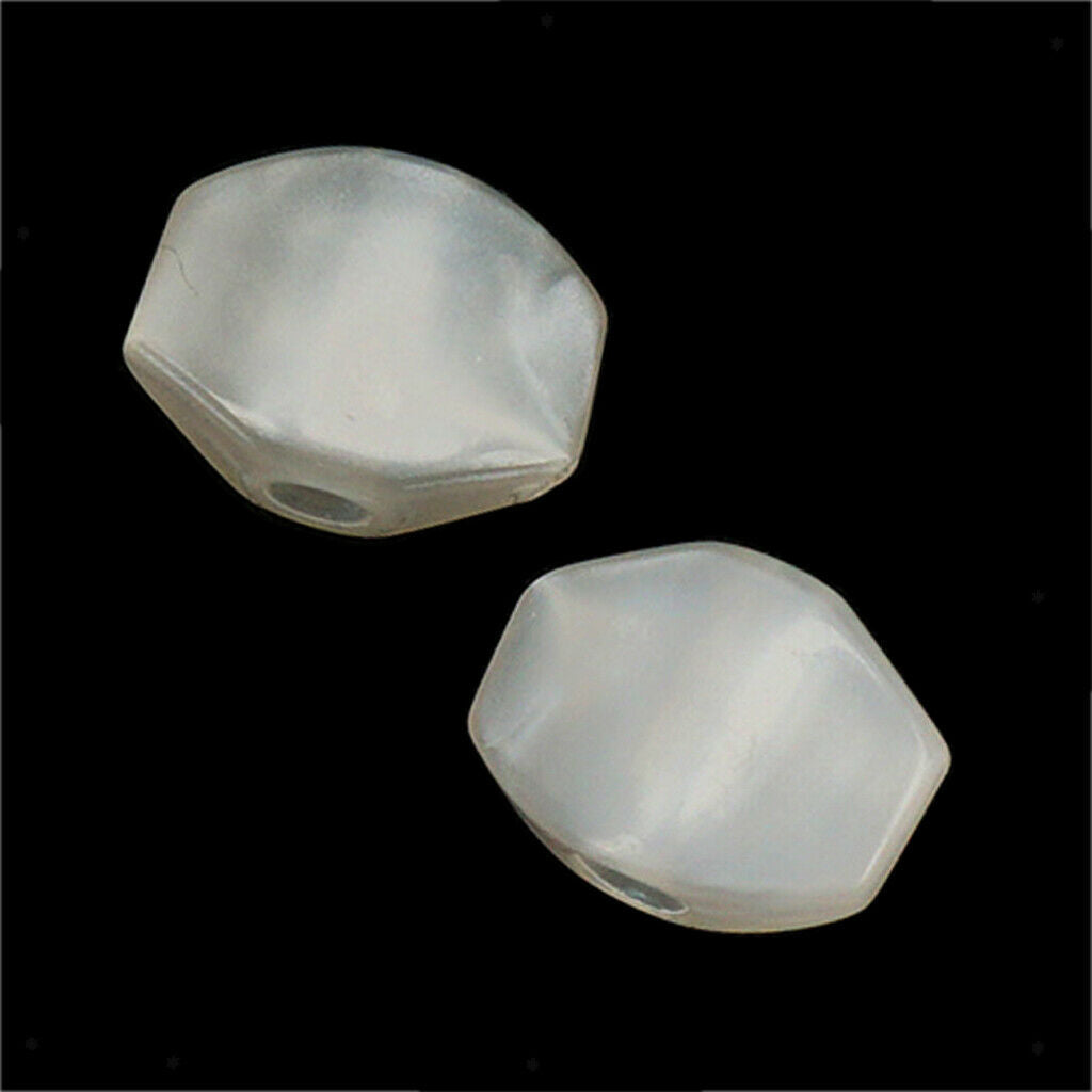 Durable 6Pcs Plastic White Machine Heads Caps Knobs DIY for Acoustic/Electric