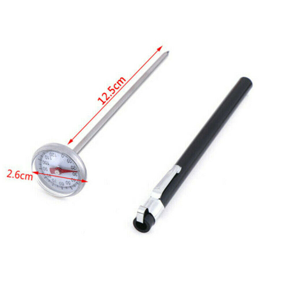 Stainless Steel Pocket Probe Thermometer Gauge for Food Cooking Meat BBQ New