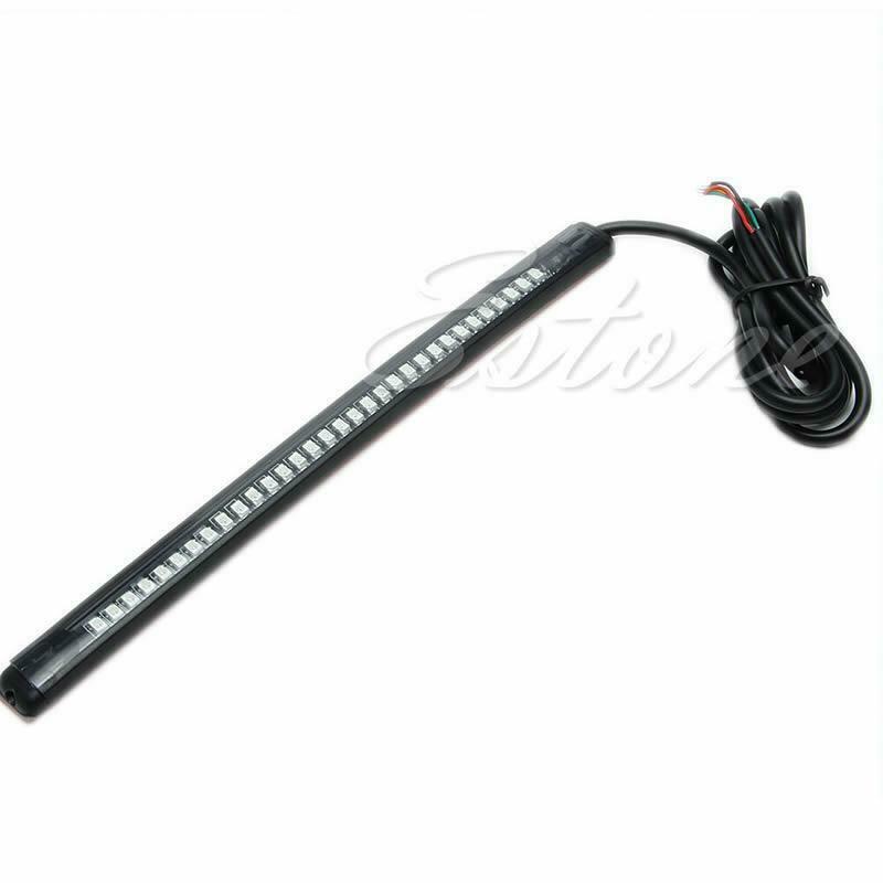 32 LED Universal flexible Motorcycle Light Strip Tail Brake stop/turn sign Light