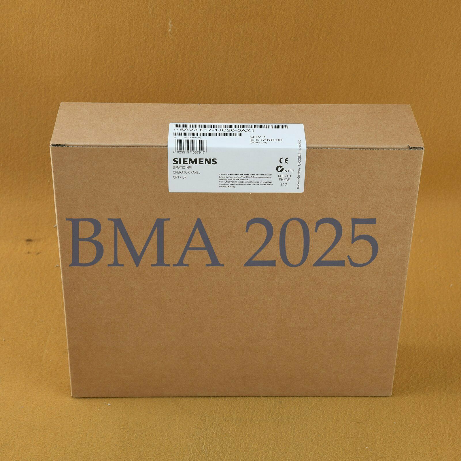 1PC New 6AV3617-1JC20-0AX1 6AV3 617-1JC20-0AX1 1year warranty DHL free ship SM9T