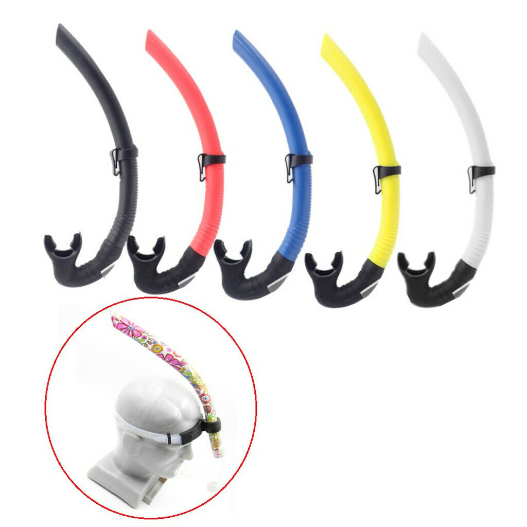 2Pcs Silicone Swimming Snorkeling Mouthpiece Breath Tube Durable for Pool