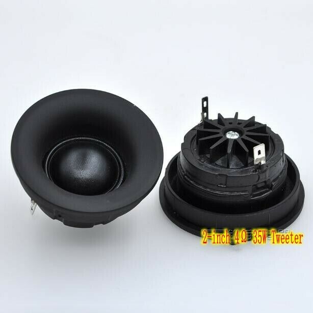 2pcs 2"inch 25-core treble Silk film dome tweeter 35W 4Ω Speaker Loudspeaker