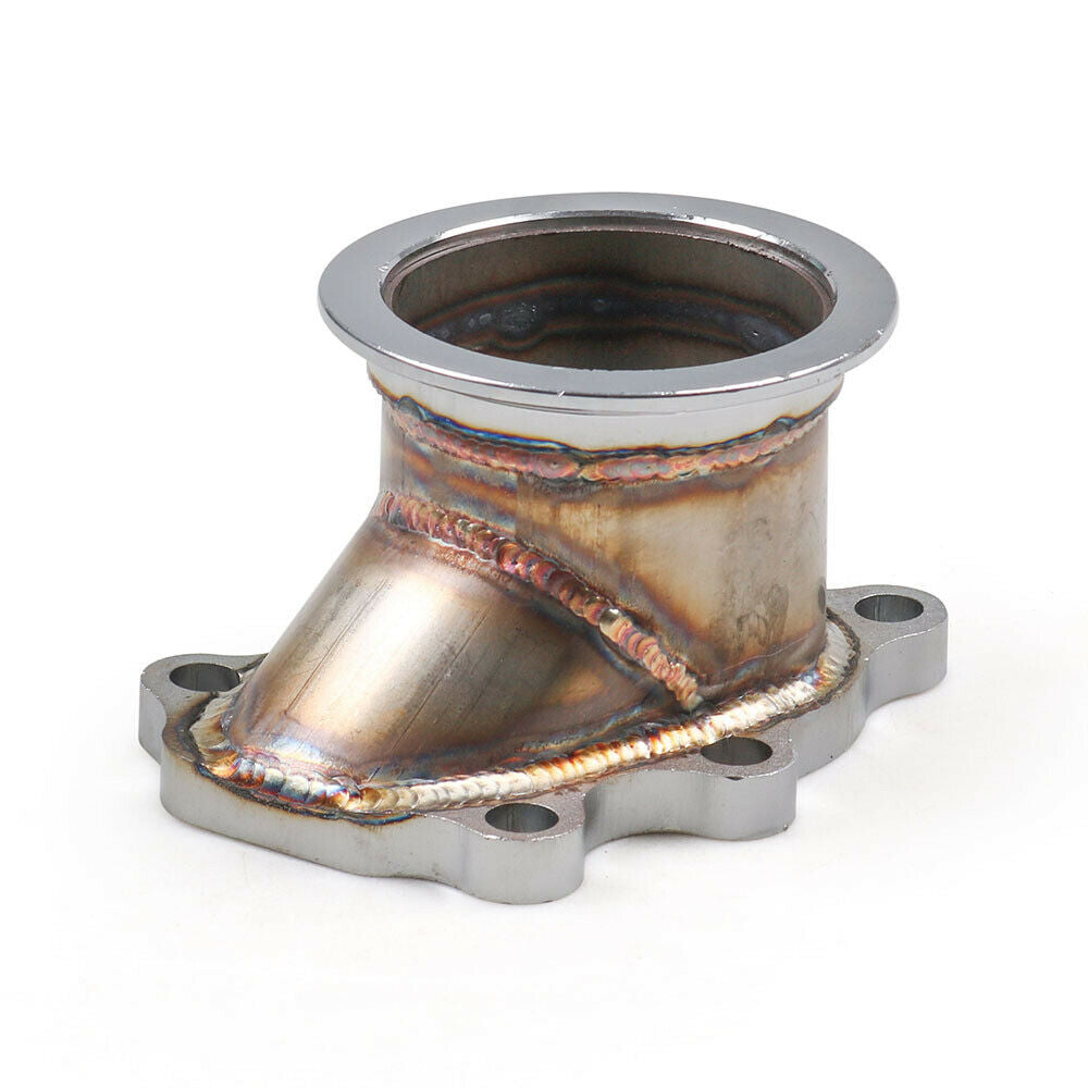For T25 T28 GT25 GT28 To 2.5" 63mm V-band Clamp Flange Turbo Down Pipe Adapter U