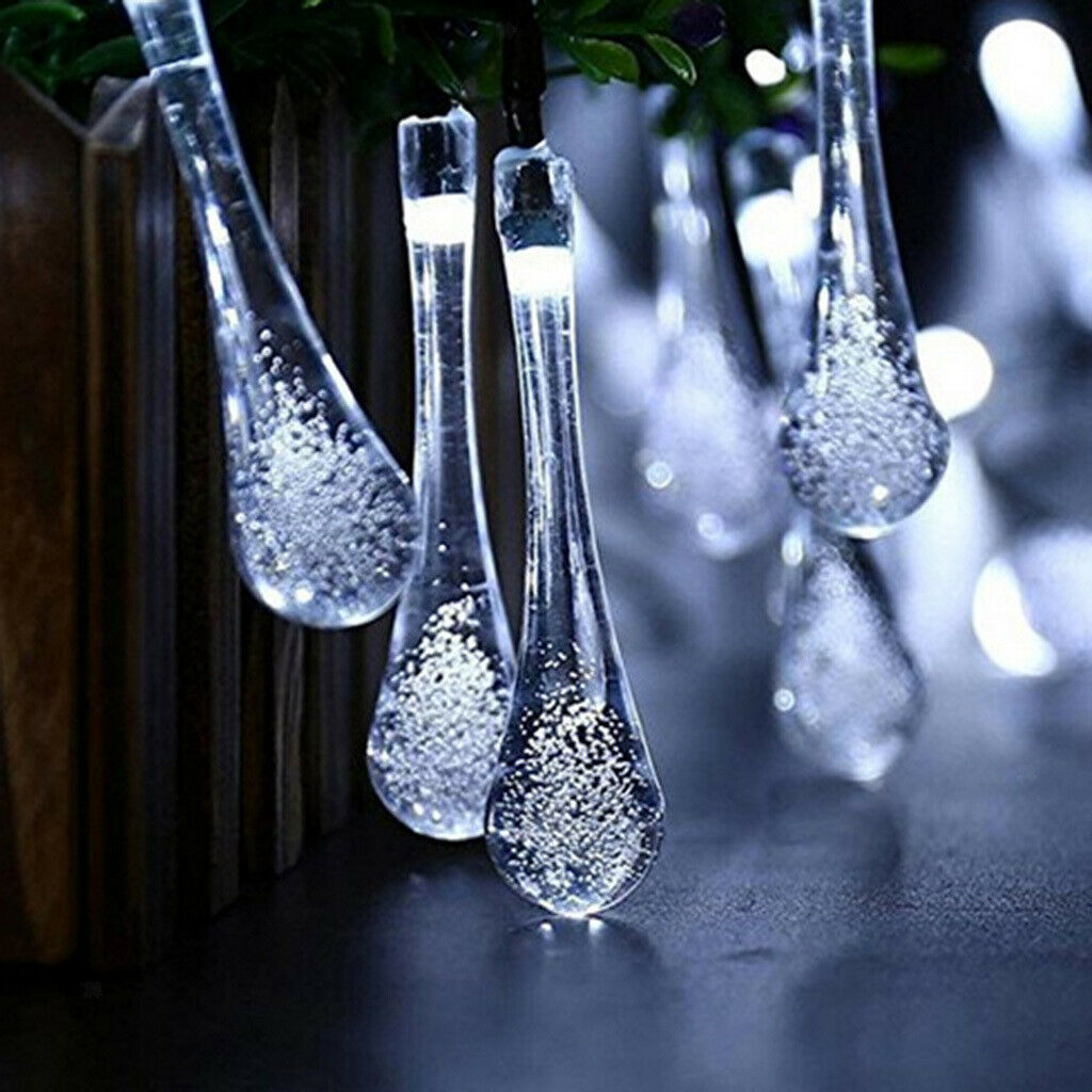 Solar LED String Fariy Light Christmas Festive Decors IP44Waterproof White