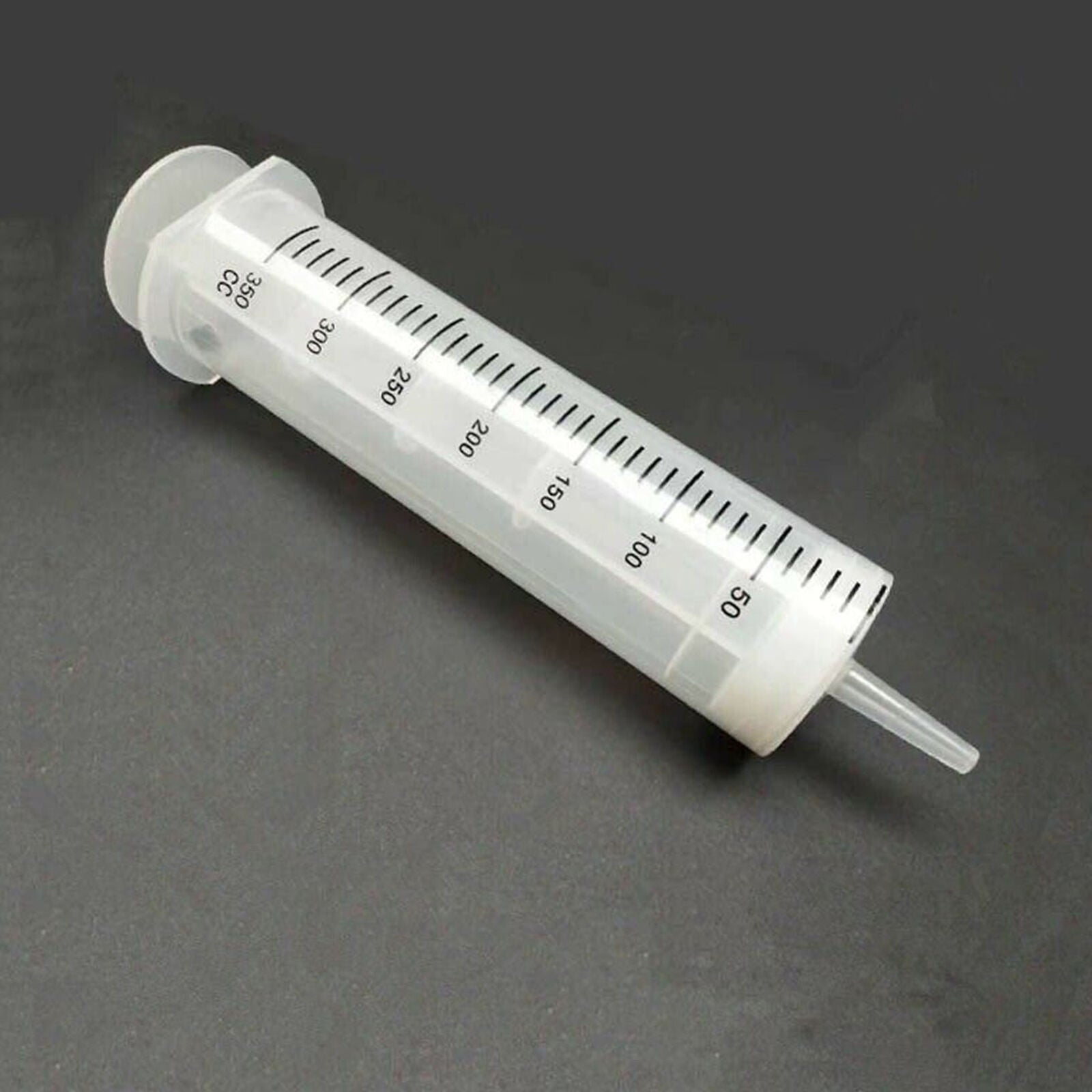 Large Big Plastic Nutrient Disposable Measuring Hydroponic Syringe + Tube 350ML