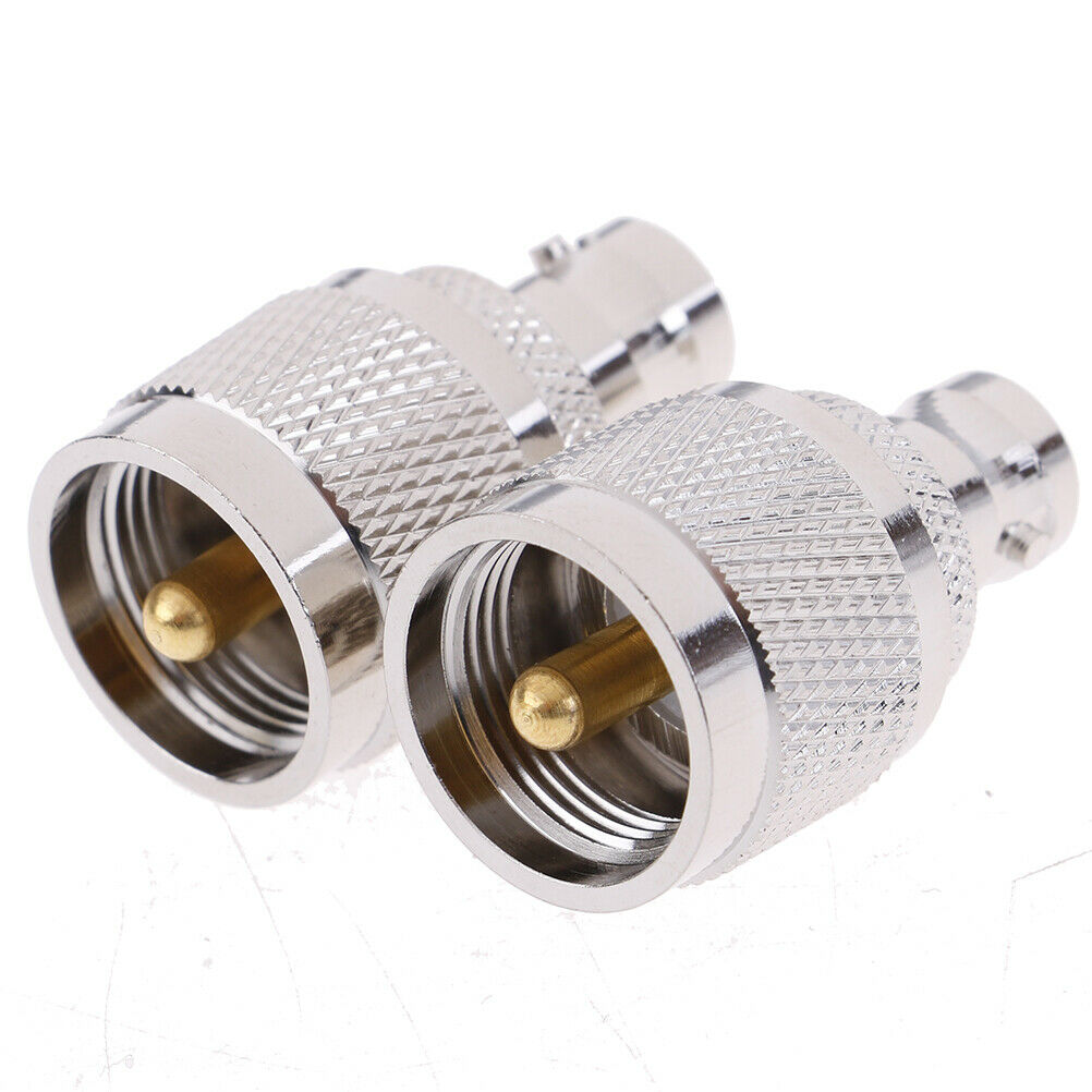 1x UHF Male PL259 PL-259 plug to BNC Female jack RF coaxial adapter connec.l8