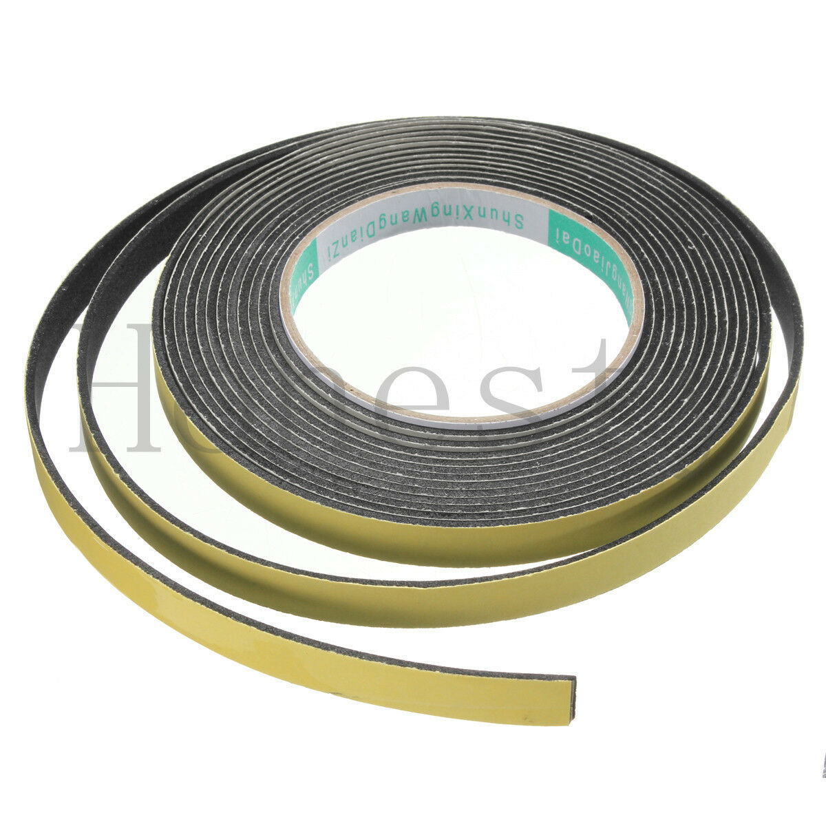 5M Black Single Sided Self Adhesive Foam Tape Sponge Rubber Strip Door Seal