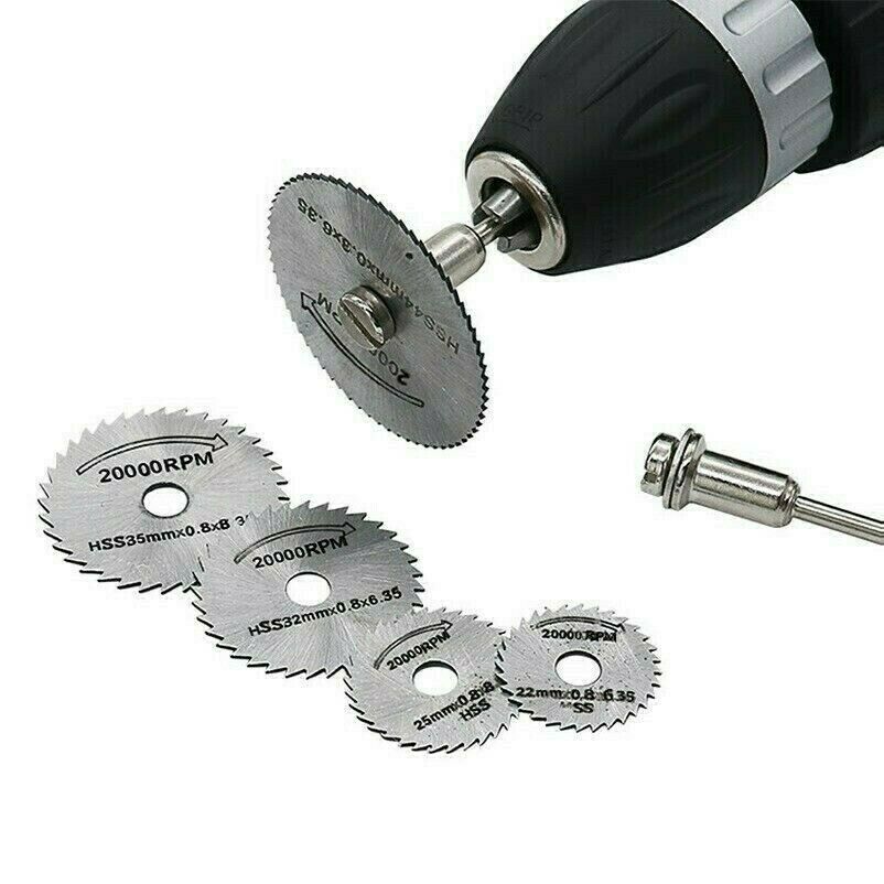 Circular Saw Disc Set Dremel Accessory Drill Rotary Tool Wood Cutting Blade