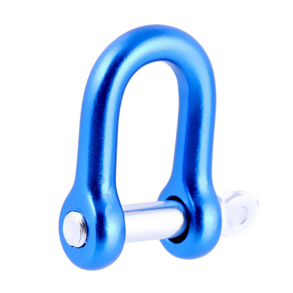 Stainless Adjustable Steel U-Shaped Climbing Lifesaving buckle Dark Blue