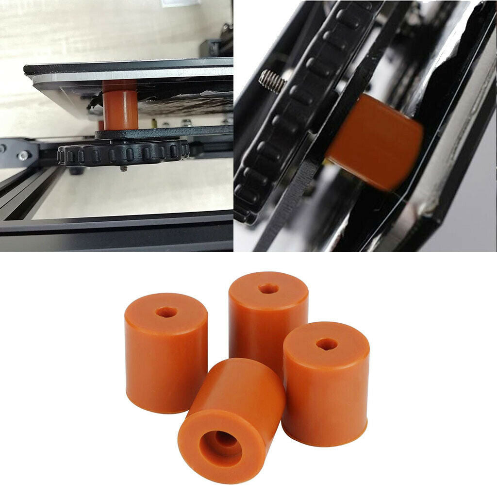 4Pcs Heatbed Leveling Column OD 0.63" ID 5mm Insulated Buffer for Anet A8