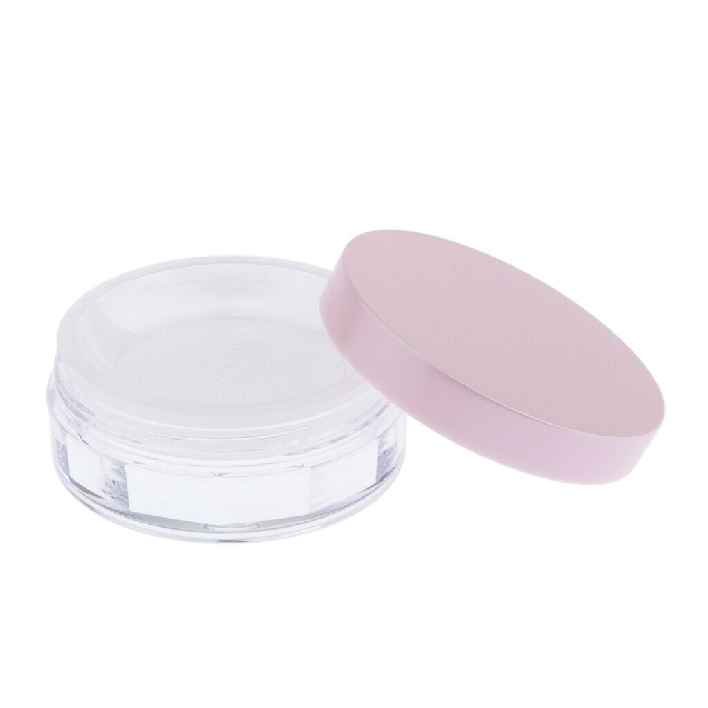 10G Empty DIY Makeup Loose Powder Case Cosmetic Blush Glitter Container Pink