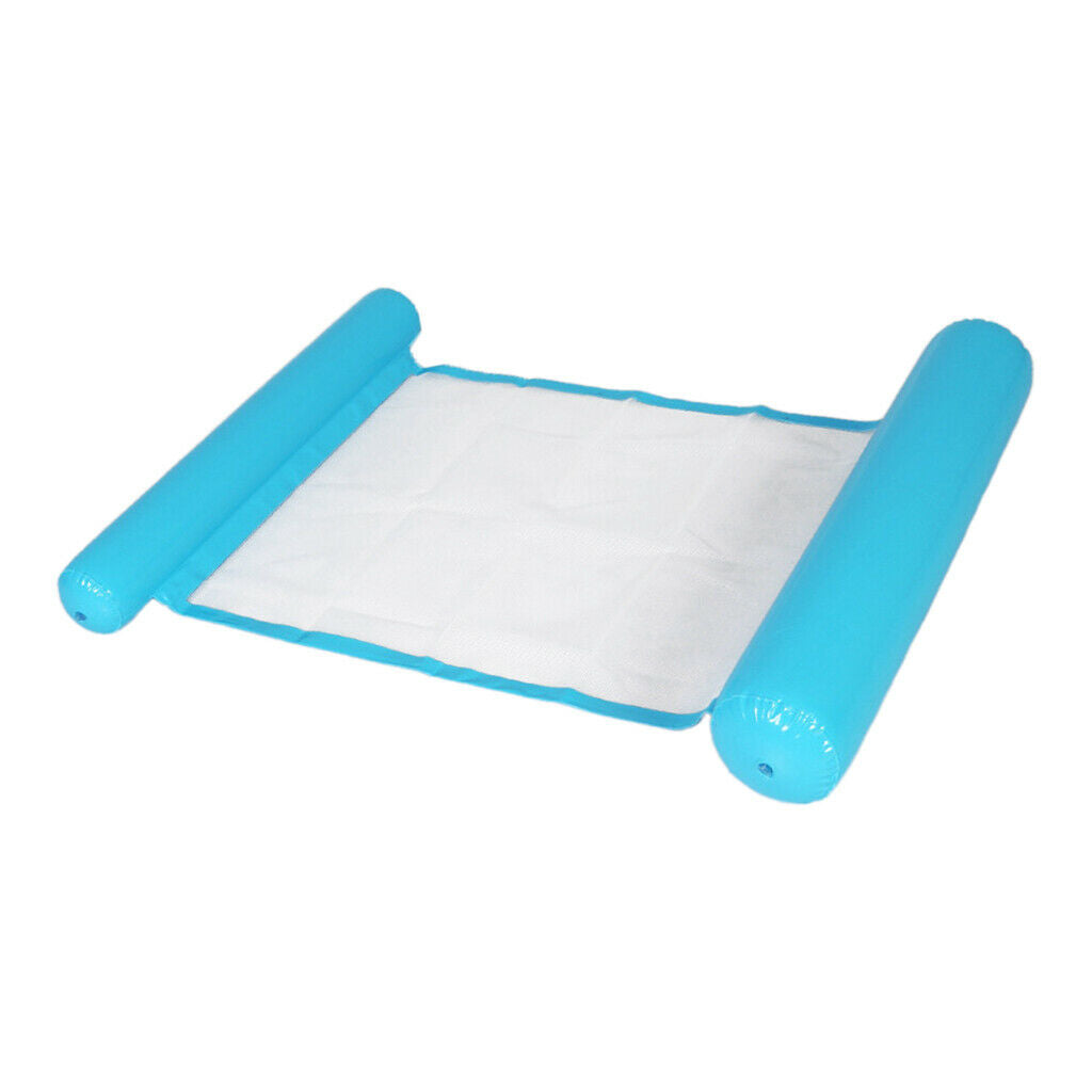 2 Pieces Pool Floating Hammock Buoyancy Inflated Water Lounge Pillow Chair