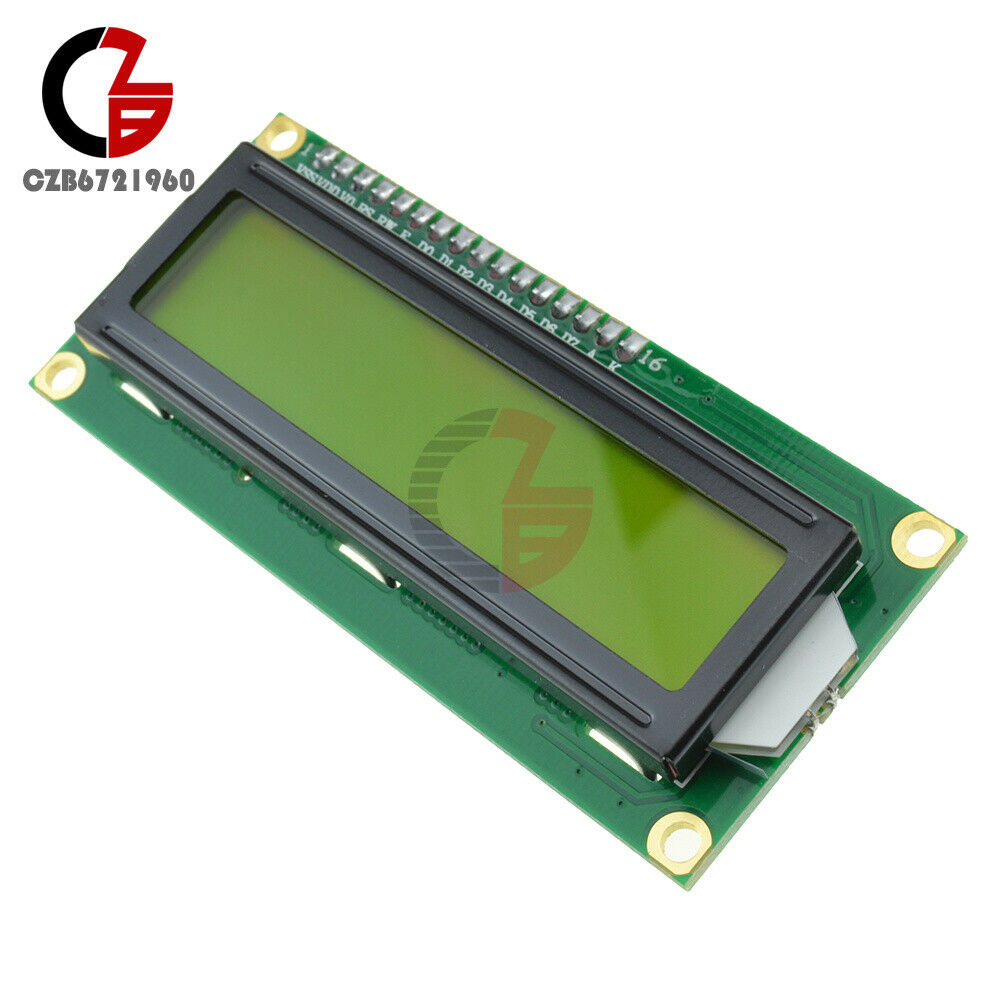 1602 LCD 16x2 Characters HD44780 Controller LCD Display Module Yellow Backlight