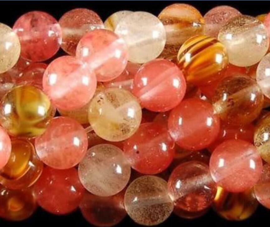 Natural 10mm Watermelon Tourmaline Gems Round loose Beads 15" AAA