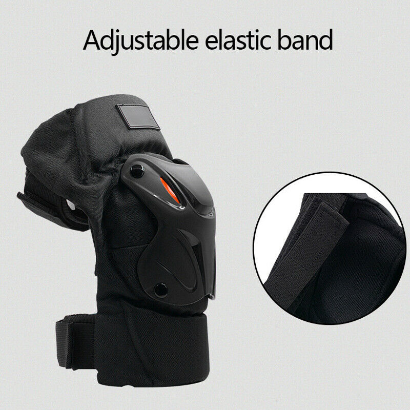 2x Motorcycle Cycling Anti-Fall Short Night Reflection Breathable Knee Protecter