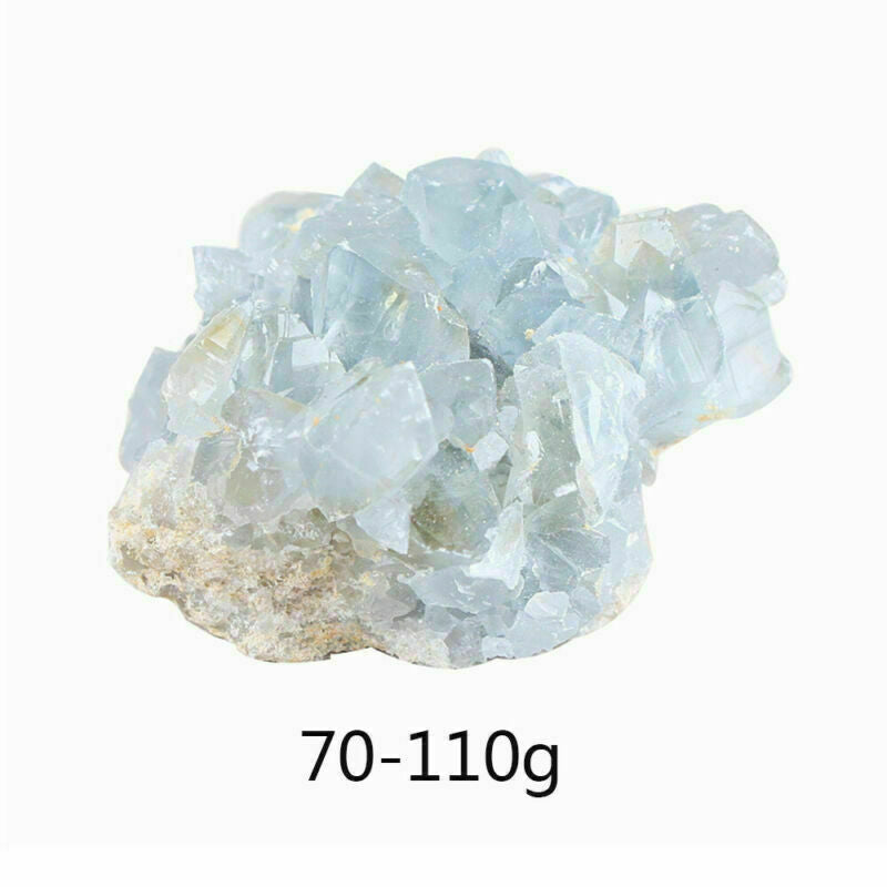 Natural Raw Blue Celestite Lazuli Crystal Quartz Cluster Geode Specimen Stone