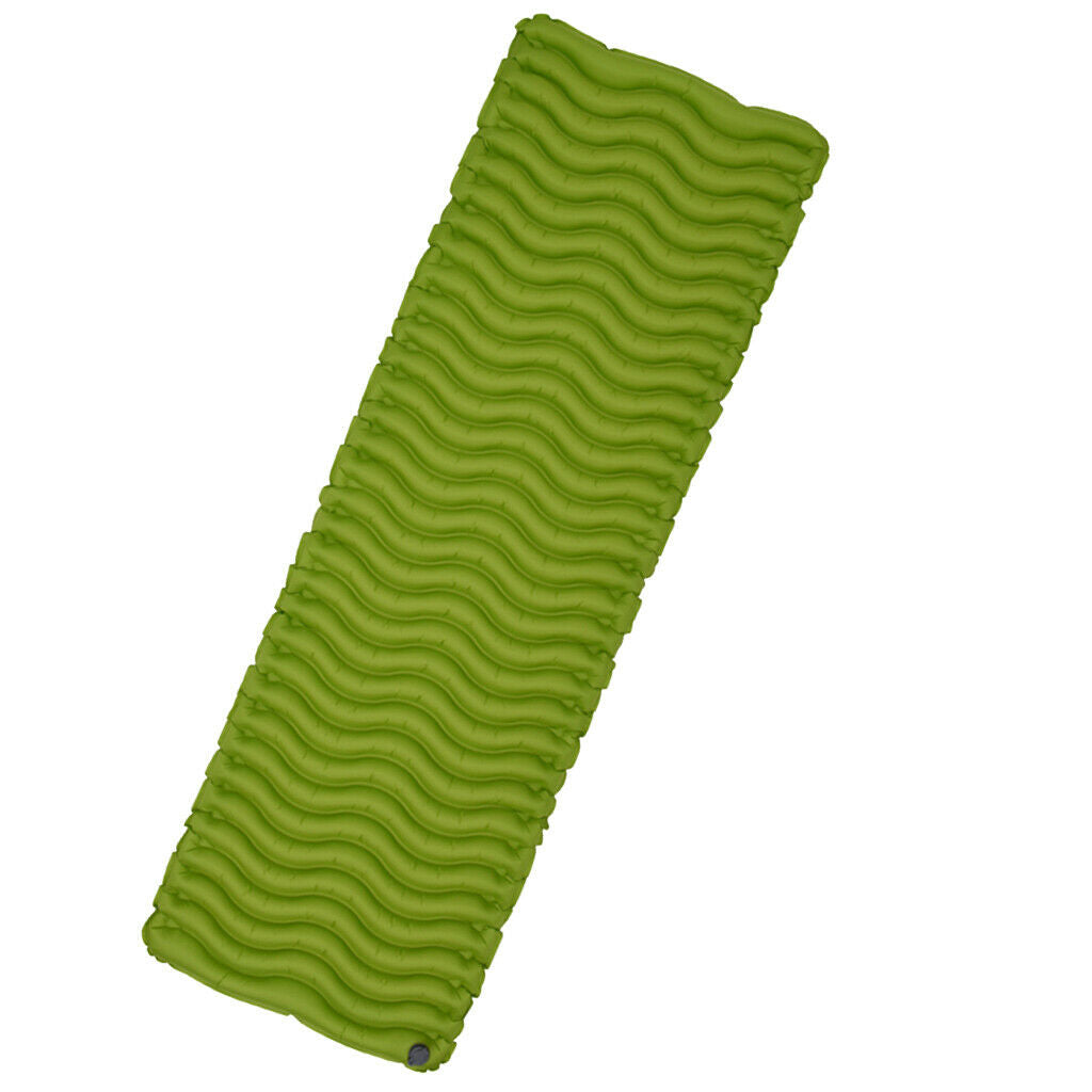 Ultralight Portable Inflatable Sleeping Pad Bed Mat Camp Tent Cushion Green