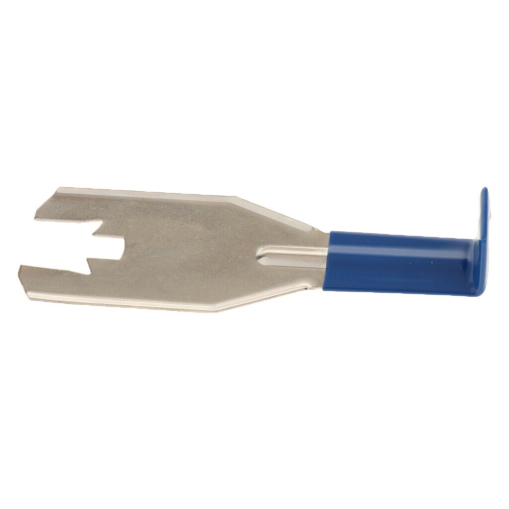 Car Door Clip Removal STAINLESS STEEL Tool WITH BLUE RUBBER GRIP HANDLE