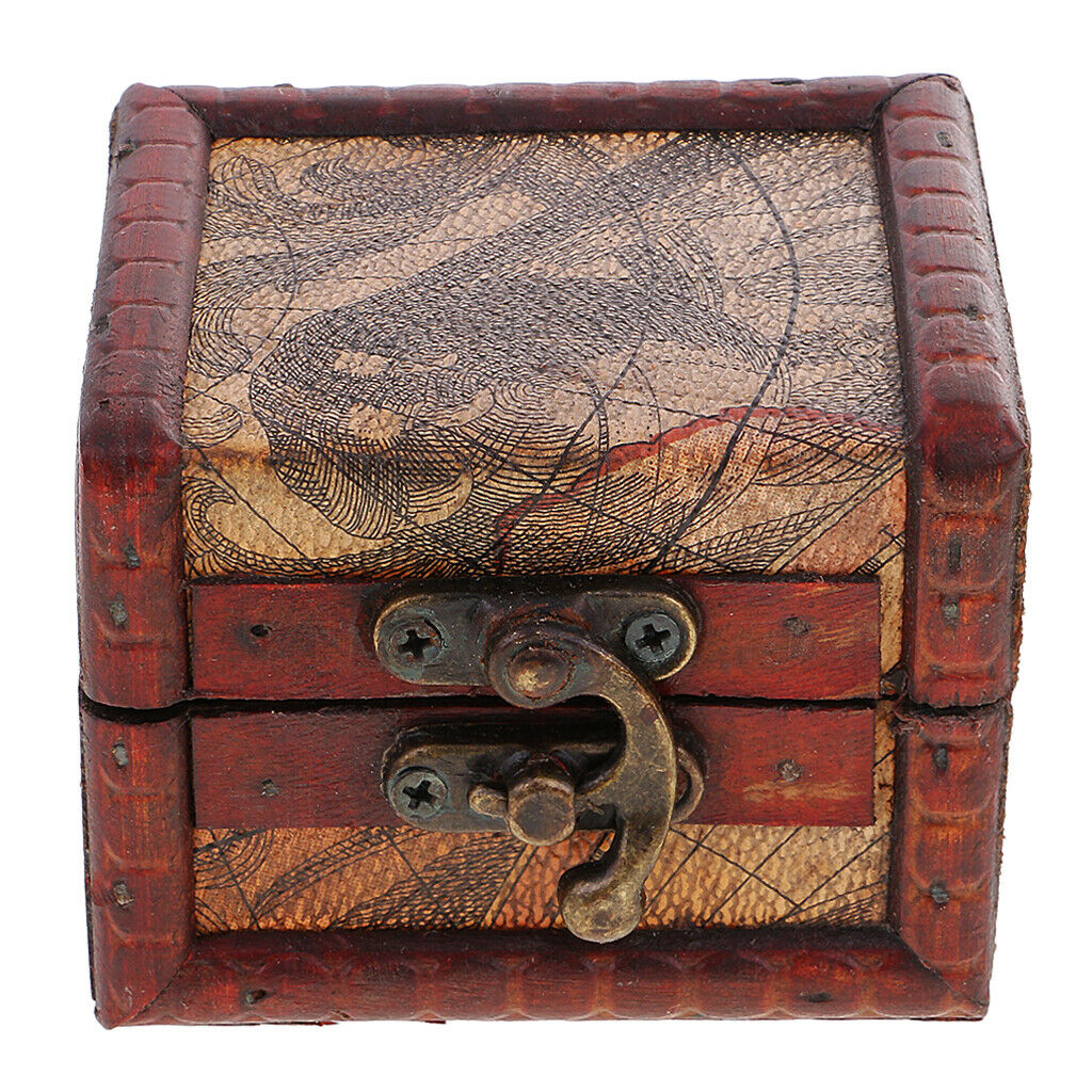 Handmade Wooden Storage Box With Metal Lock