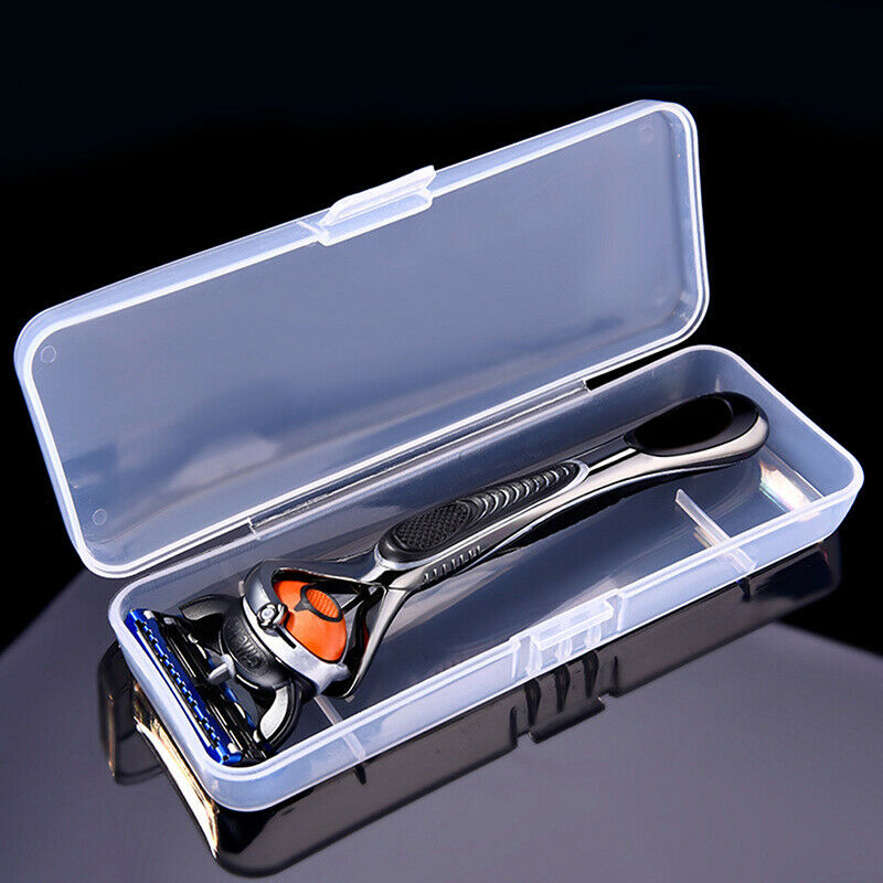 Practical Plastic Clear Transparent Collection Razor Cont Case Storage BoxBDAU