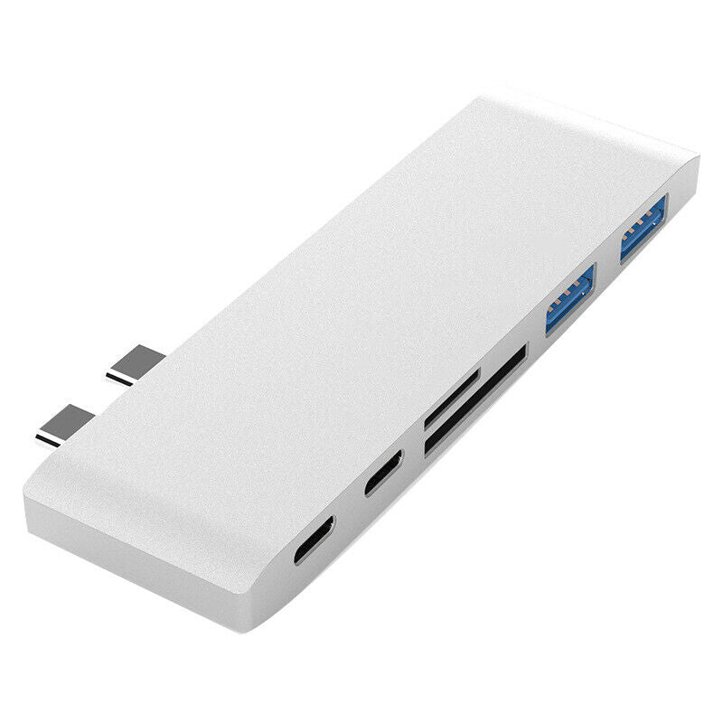 2X(Dual Type-C USB for MacBook Pro Laptop Docking Stations to MI TF SD CardV9V1)