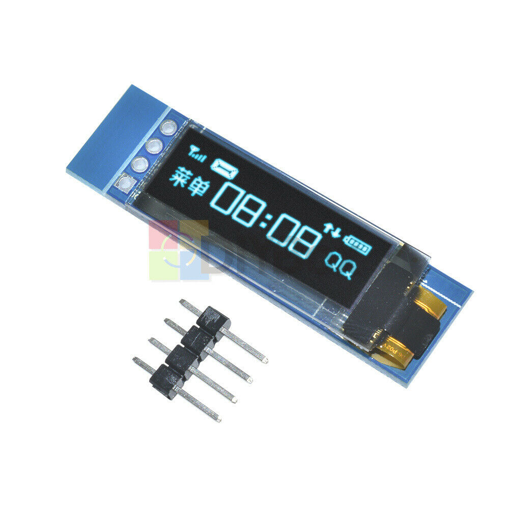 10Pcs 0.91" inch IIC I2C 128x32 Blue OLED LCD Display Module Fit For Arduino PIC