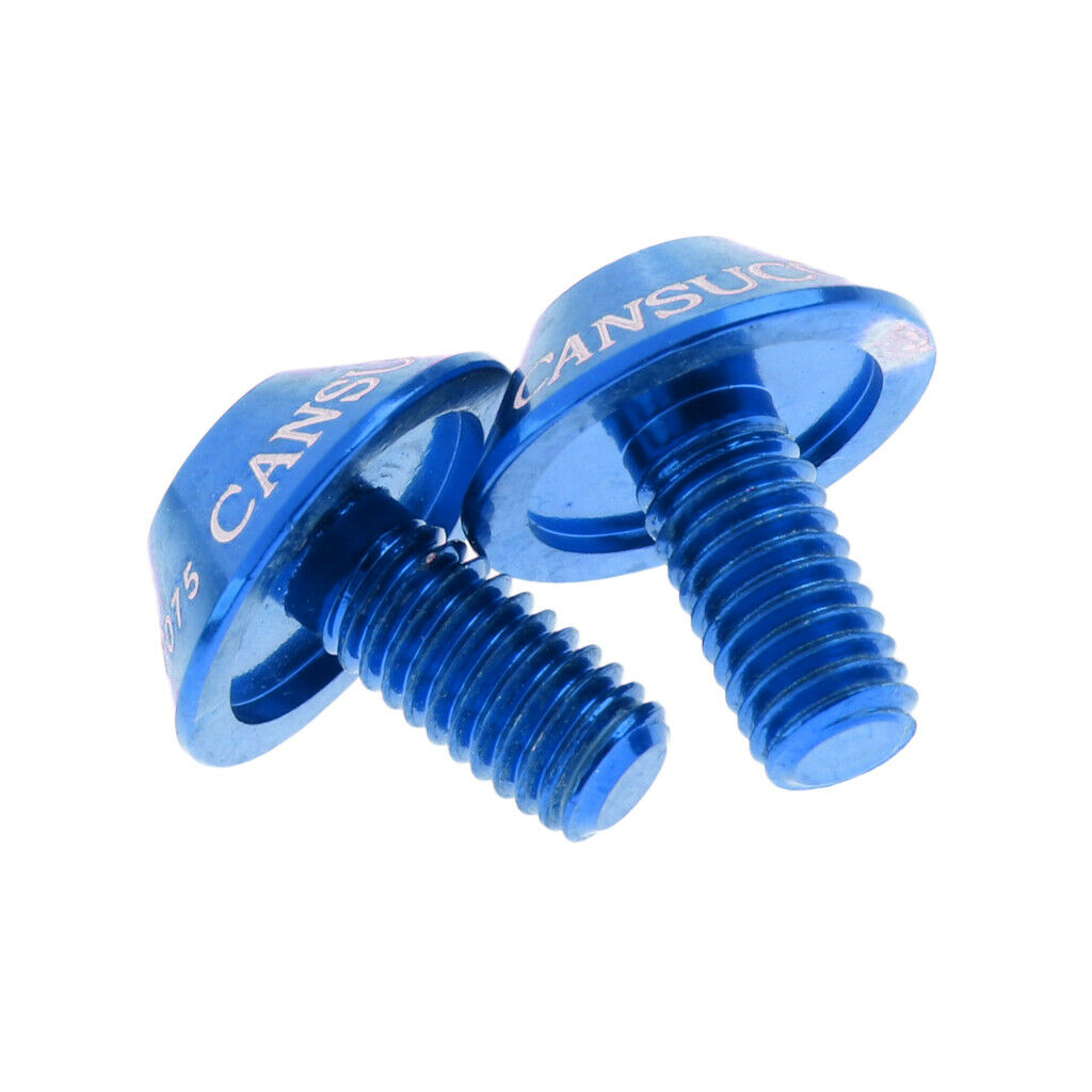 Aluminum Alloy Bike Water Bottle Cage Bolt Holder Socket Screw M5x10mm Blue
