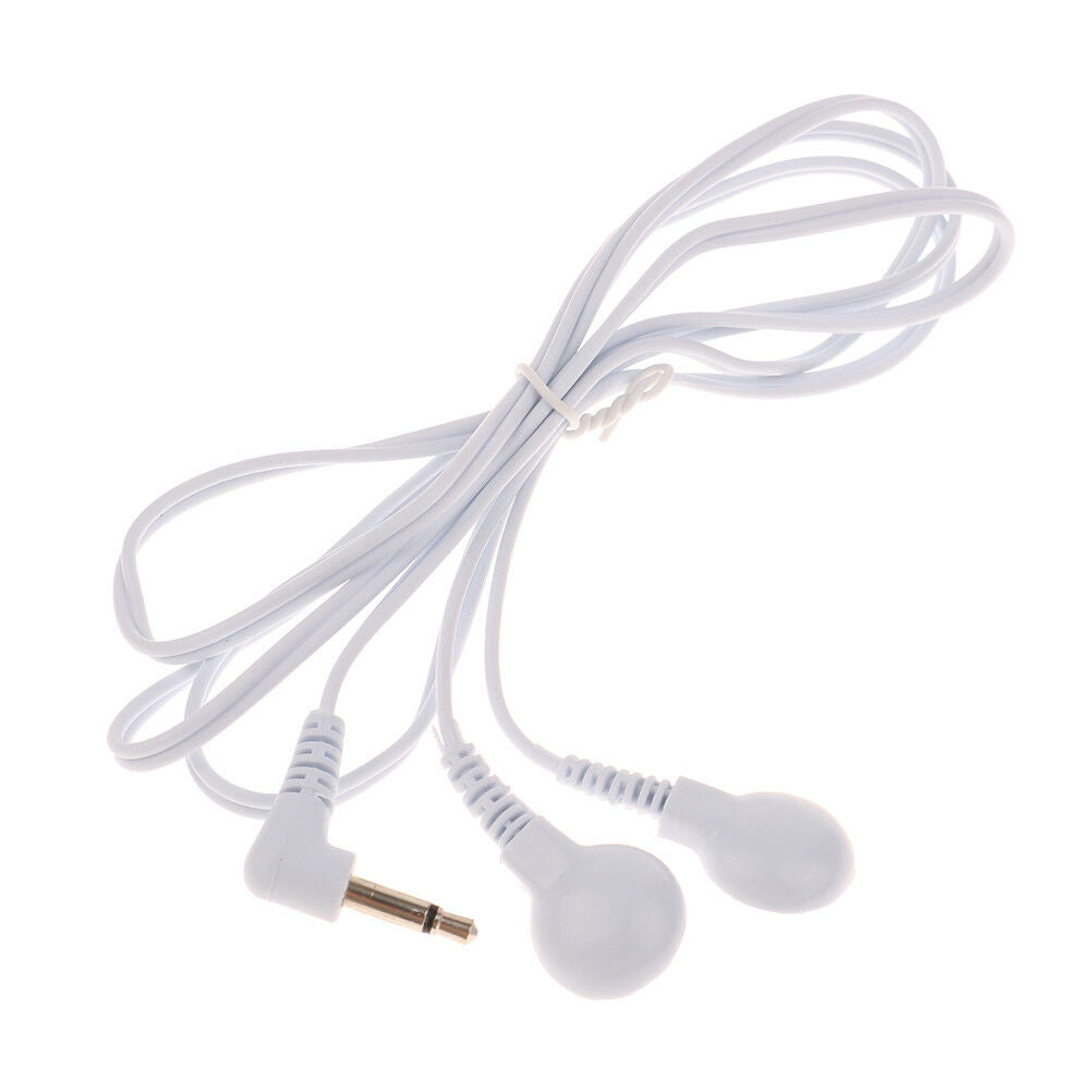 Electrode Lead Wires Jack DcHead 3.5Mm Snap Replacement Tens Unit Cable 2-.l8