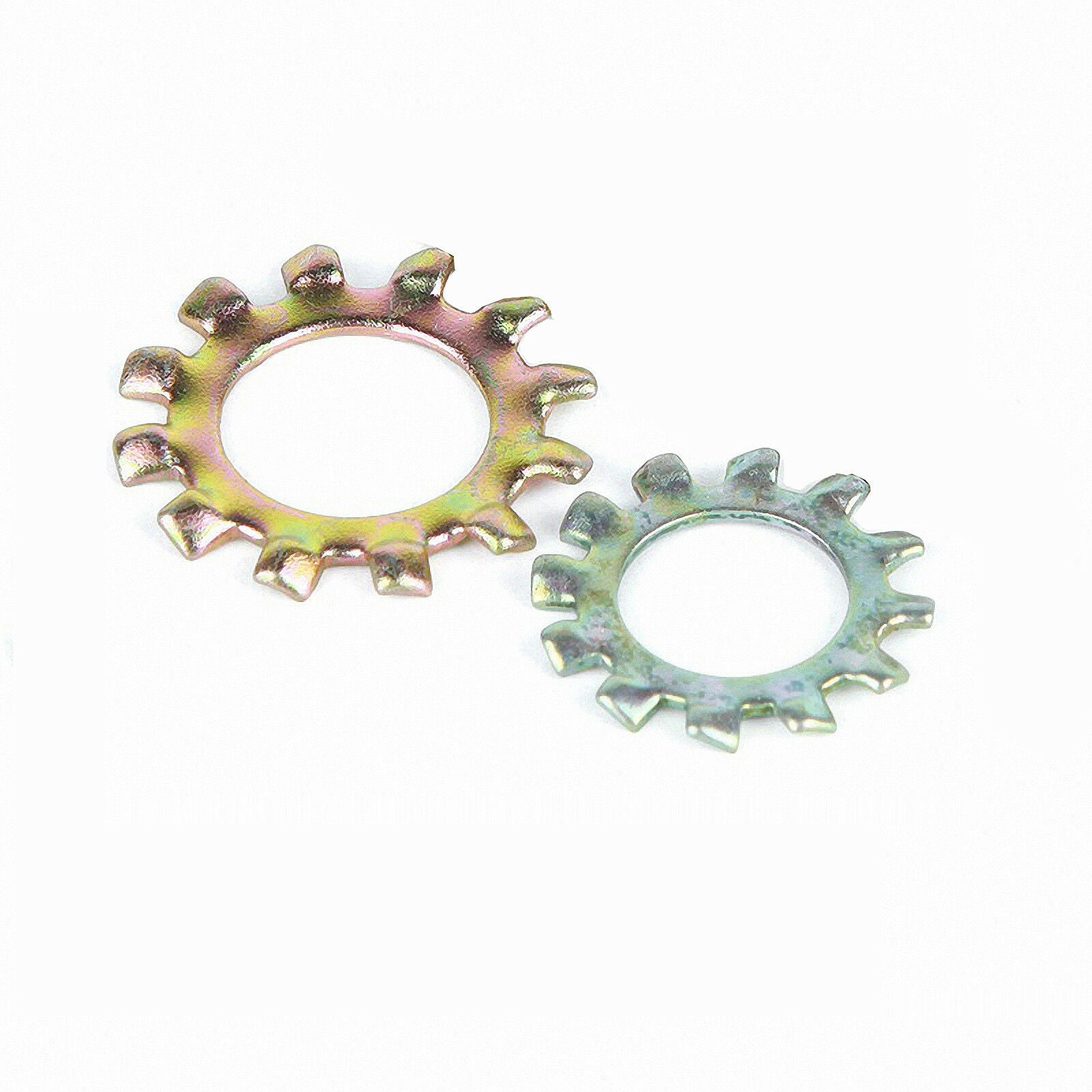 60pc M3,4,5,6~10 External Serrated Tooth Shakeproof Lock Washer Kit Color Zinc