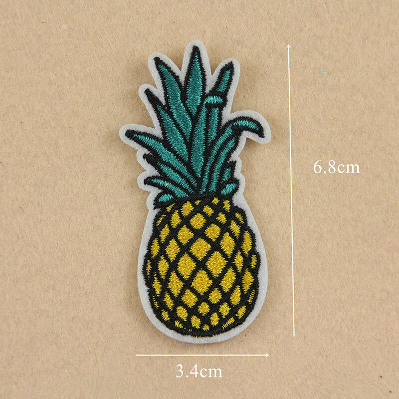 8pcs Bag Clothes Badge Fruit Donuts Embroidery Sew Iron On Patch Fabric Applique