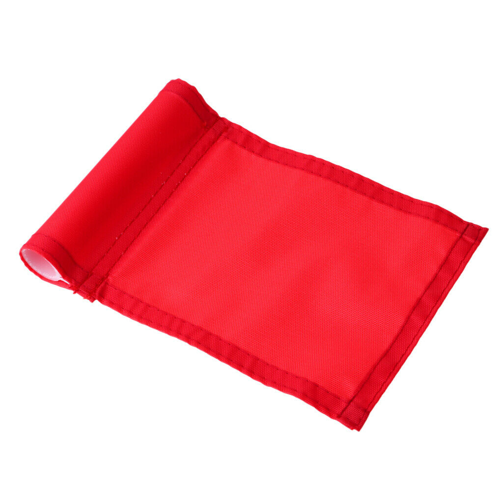 4Pcs Portable 7"x5" Solid Nylon Golf Putting Practice Green Flag Garden Yard