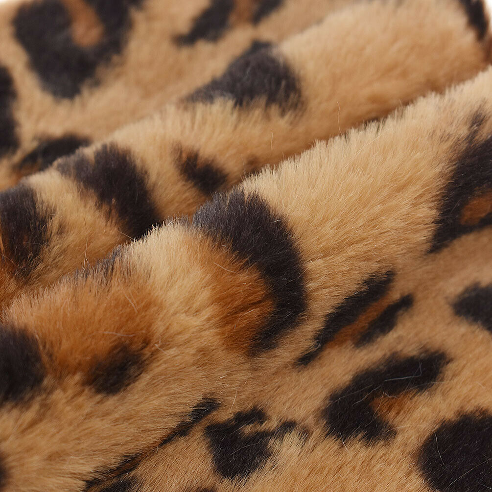 21x29cm Leopard Immitation Fur Fabric Bags Bows Sewing Material  DIY Accessories