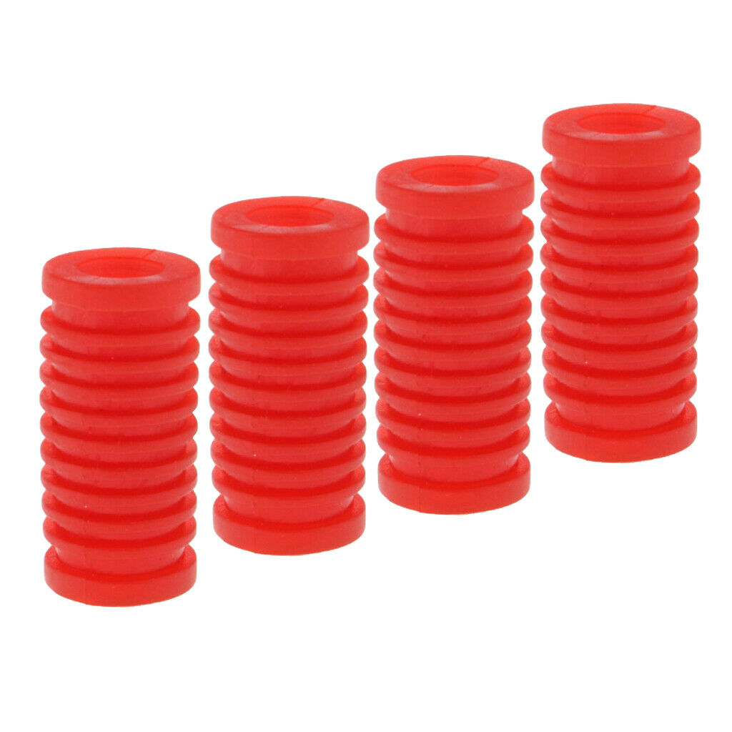 4x 35mm Rubber Red Footpeg Gear Lever Pedal For Yamaha YZF R1 R6 R6S YZF-R1