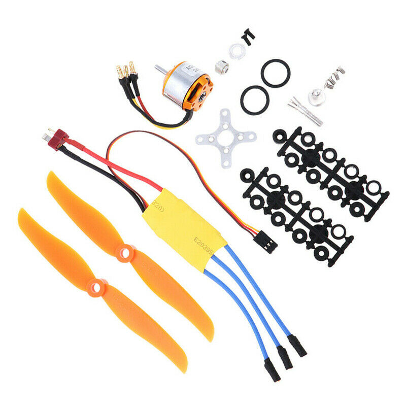 2200KV Brushless Motor + 30A ESC + Propeller Props Combo for RC Plane Parts
