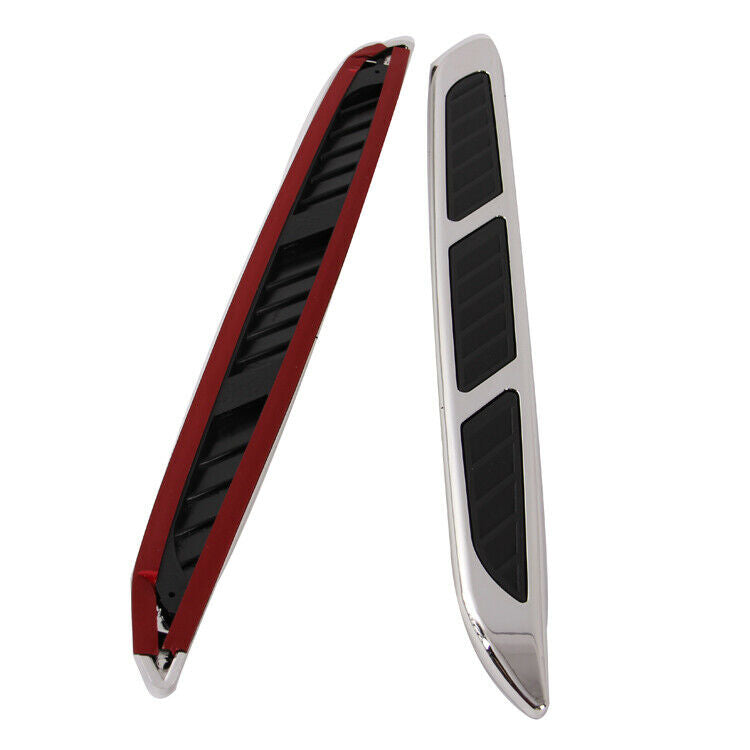 Pair Car Decorative Air Flow Intake Hood Scoop Vent Bonnet Cover Universal