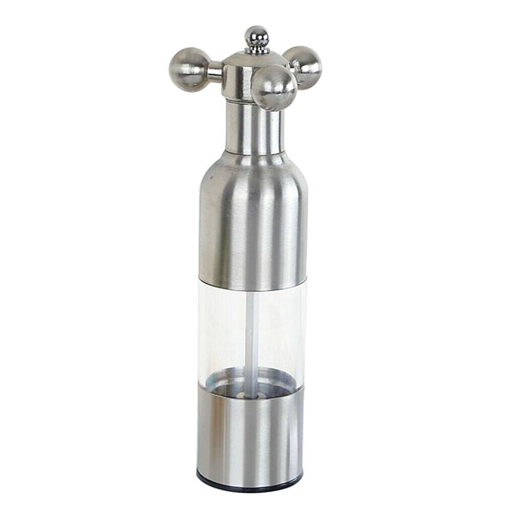 Stainless Steel Pepper Hand Grinder High Pressure Grinding Ceramic Core L
