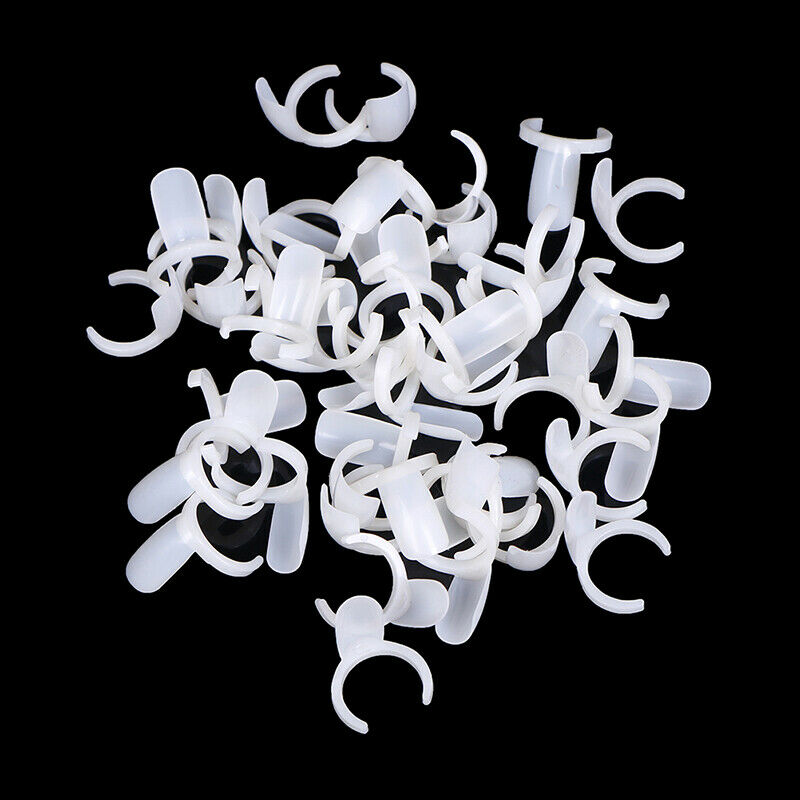 50x nail t ring color cd display bod plastic nail t practice ringSet^.l8