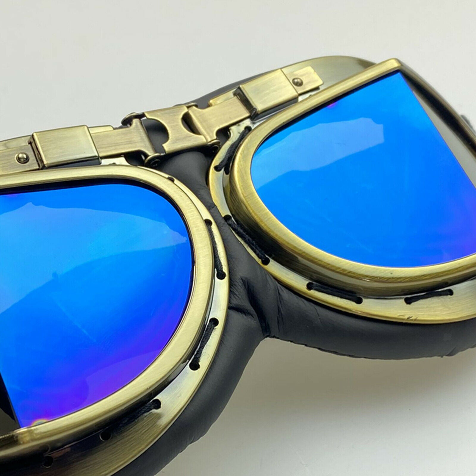 Motocross Bike Cruiser Helmet Goggles Glasses with Adjustable Non-slip Strap Fit