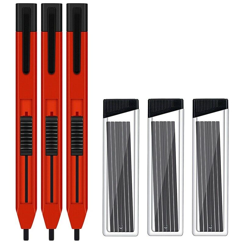 3 Sets Of Mechanical Carpenter'S Pencil Practical Marking Tools, Suitable for J5