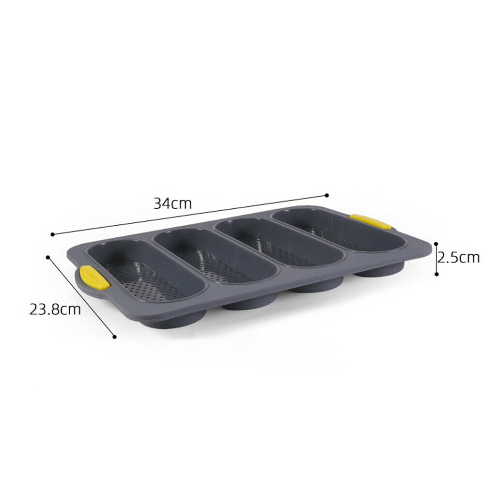 3 Waves French Bread Baking Tray Mold Loaf Tin Loaf Mould Cake Pan