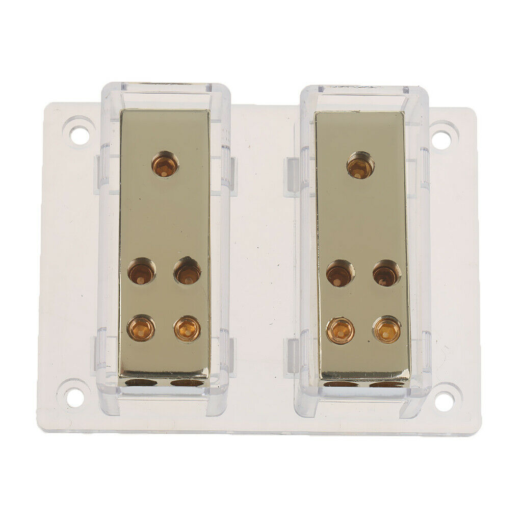 8 way 4/8 Gauge Car Audio Stereo Amp Power/Ground Cable Distribution Block