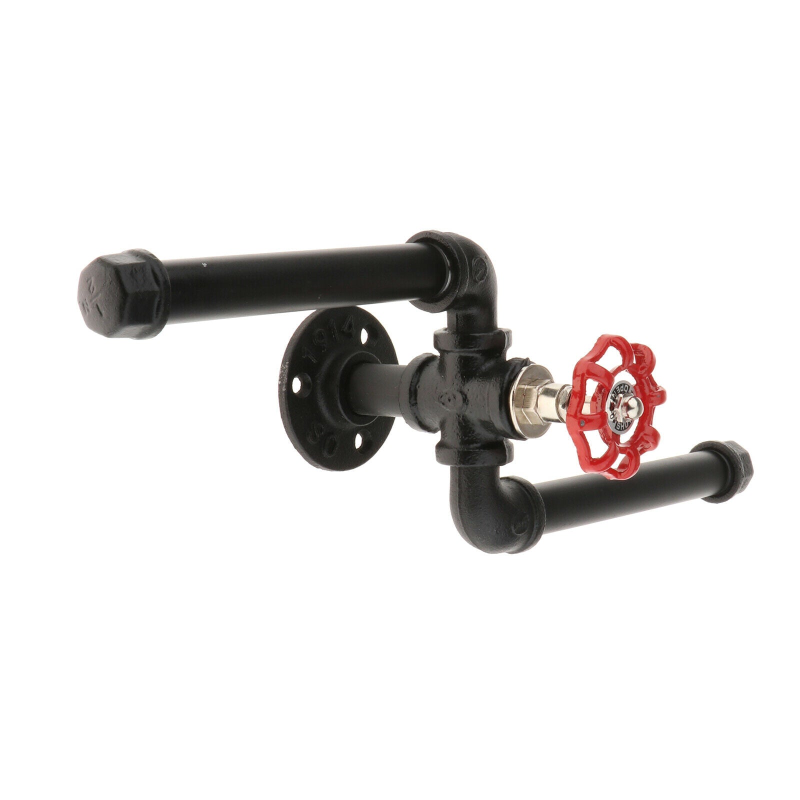 Metal Wall Mounted Towel Rack Bar Hanger Tissue Holder Offce Bedroom Hotel