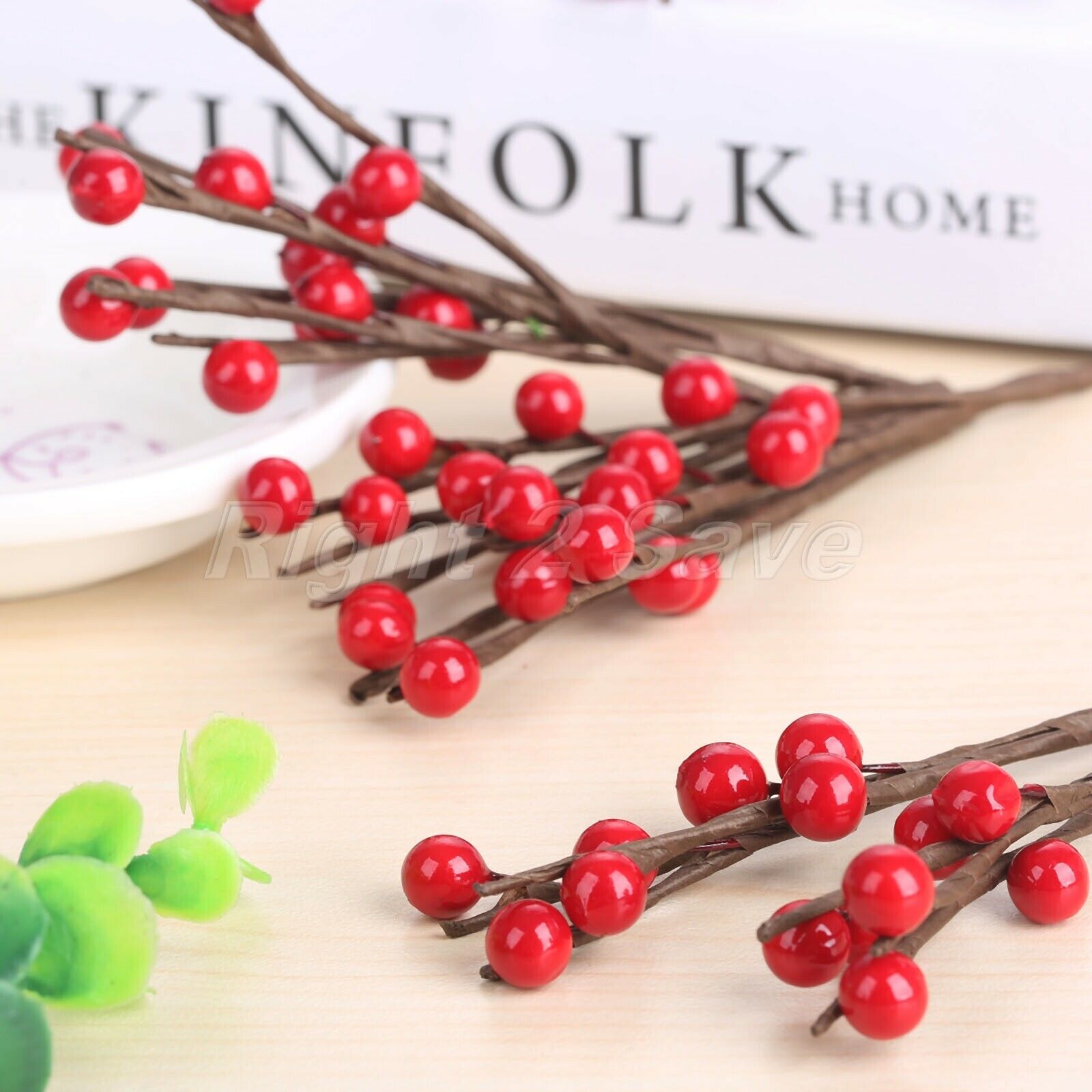 10Pcs Artificial Berry Bacca Bouquet Decoration DIY Crafts Simulation Flowers