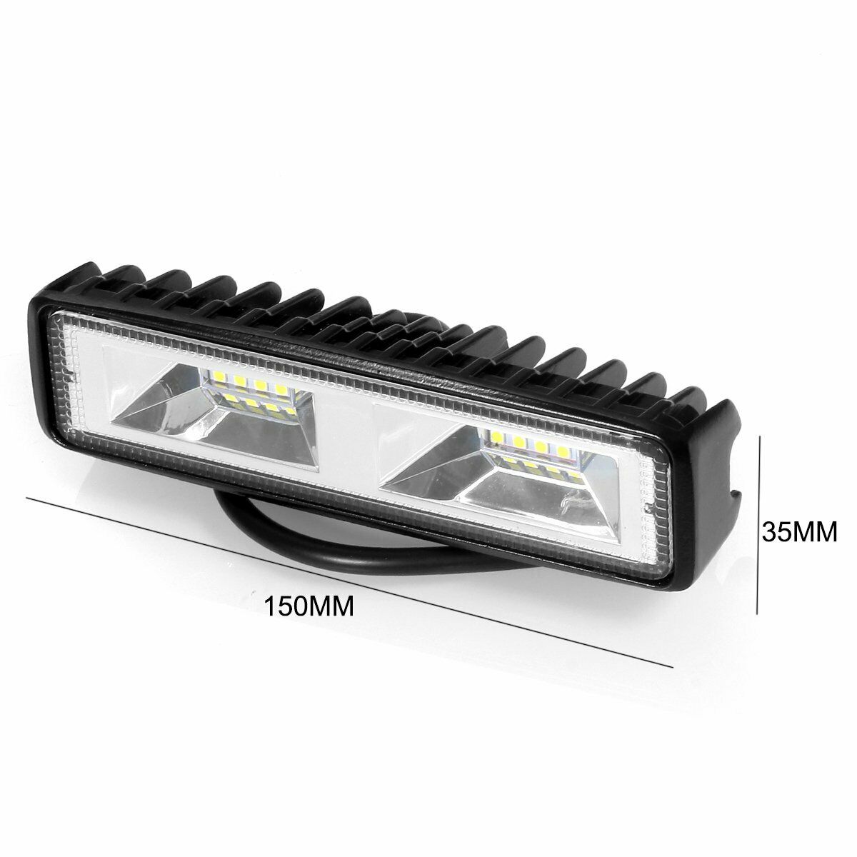 48W 16 LED Work Light Bar Flood Spot Lamp Offroad Driving Fog 4WD SUV Truck