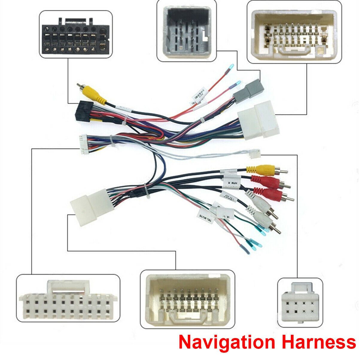 For 2014-2020 Mitsubishi Pajero 16 Pin Vehicle Stereo Navigation Harness Adapter