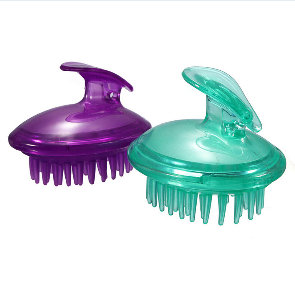 Shampoo Brush Scalp Clean Massage Hair Head Care Salon Massager Com.l8
