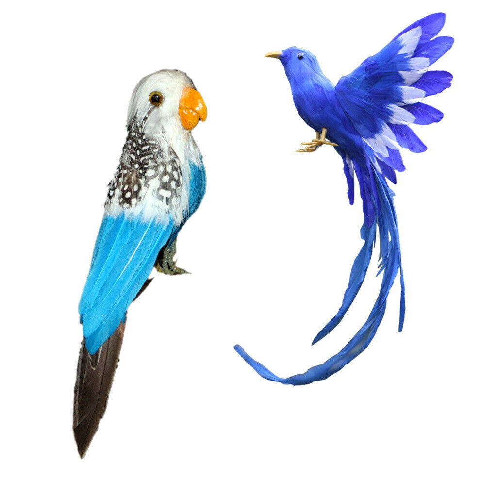 2pcs Artificial Foam Feathered Simulation Bird DIY Party Crafts Decorative