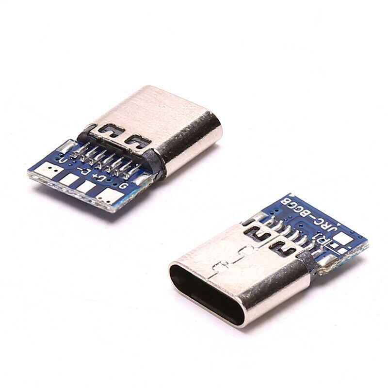 5PCS Type C Connector 14 Pin Female Socket receptacle Through Holes PCBBDAU