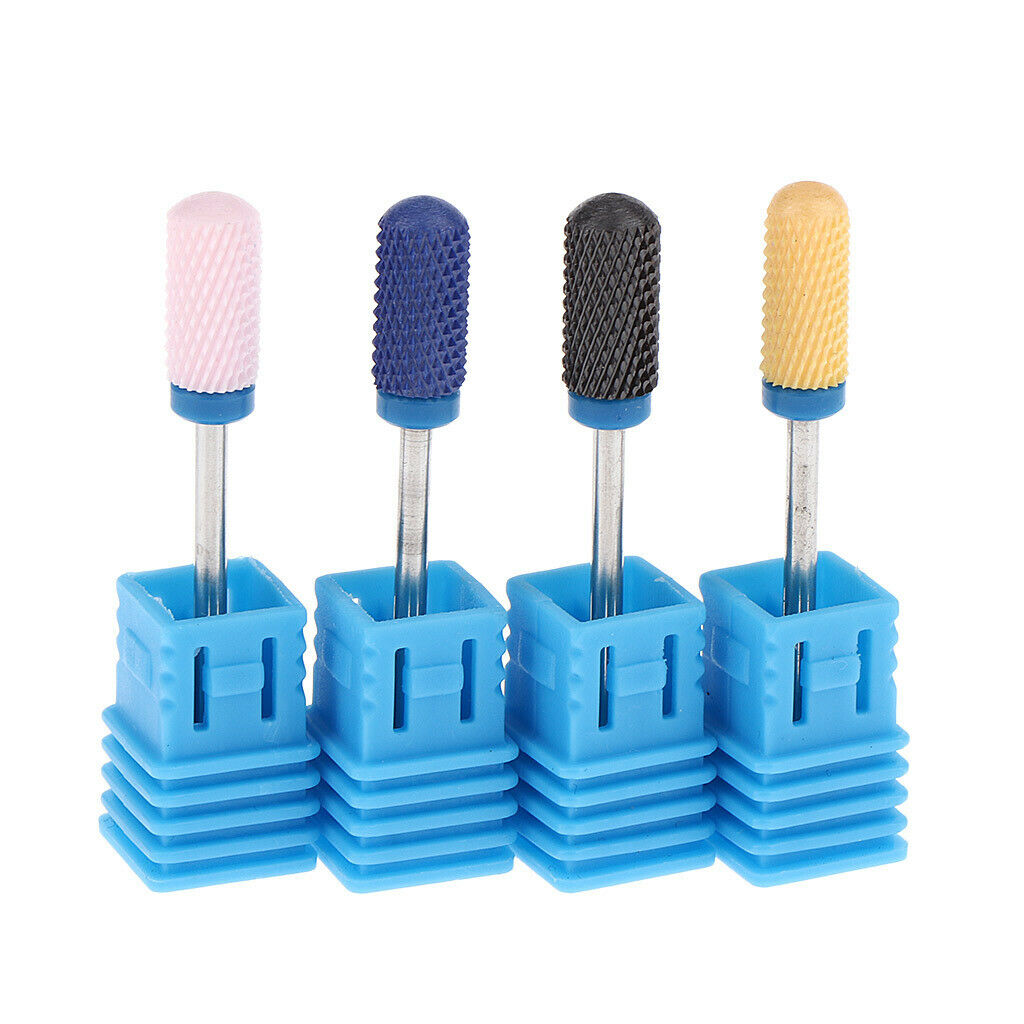 4 Units Nail Lathe Burs Professional Fine Ceramic Cleaning Brush