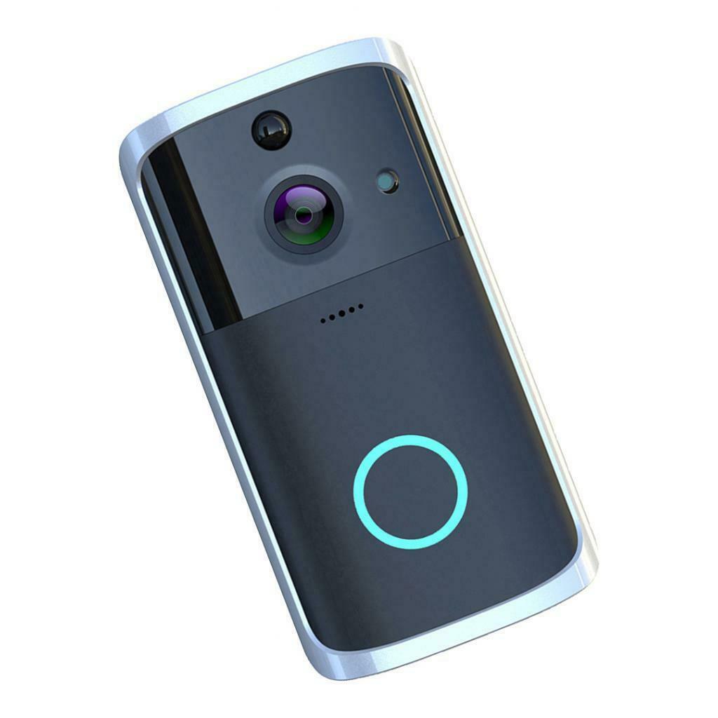FHD1080P Black Video Doorbell Wire-Free Camera Security   Night Vision